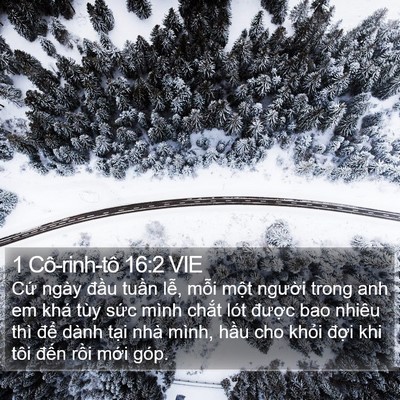 1 Cô-rinh-tô 16:2 VIE Bible Verse Image