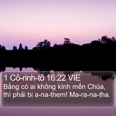 1 Cô-rinh-tô 16:22 VIE Bible Verse Image