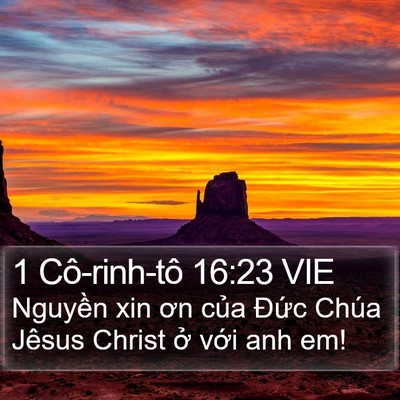 1 Cô-rinh-tô 16:23 VIE Bible Verse Image