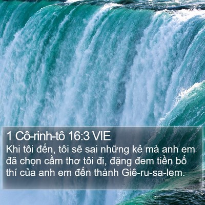 1 Cô-rinh-tô 16:3 VIE Bible Verse Image