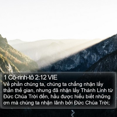 1 Cô-rinh-tô 2:12 VIE Bible Verse Image