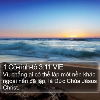 1 Cô-rinh-tô 3:11 VIE Bible Verse Image