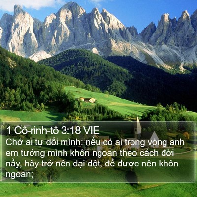 1 Cô-rinh-tô 3:18 VIE Bible Verse Image