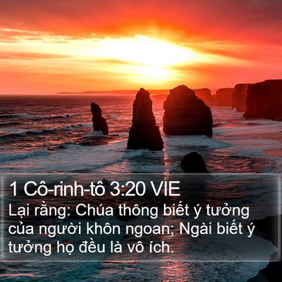 1 Cô-rinh-tô 3:20 VIE Bible Verse Image