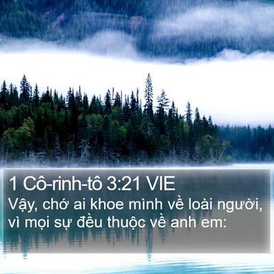 1 Cô-rinh-tô 3:21 VIE Bible Verse Image