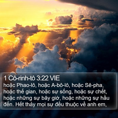 1 Cô-rinh-tô 3:22 VIE Bible Verse Image