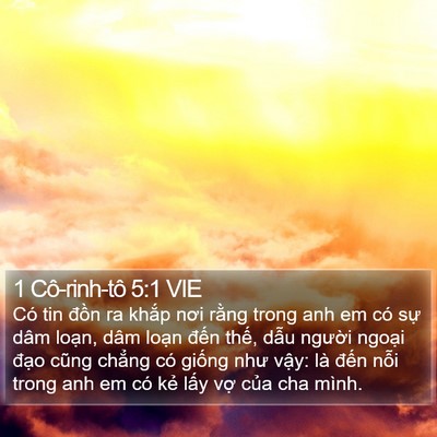 1 Cô-rinh-tô 5:1 VIE Bible Verse Image