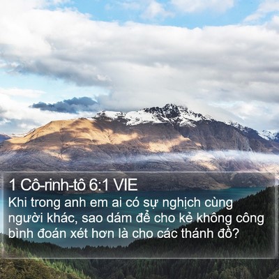 1 Cô-rinh-tô 6:1 VIE Bible Verse Image