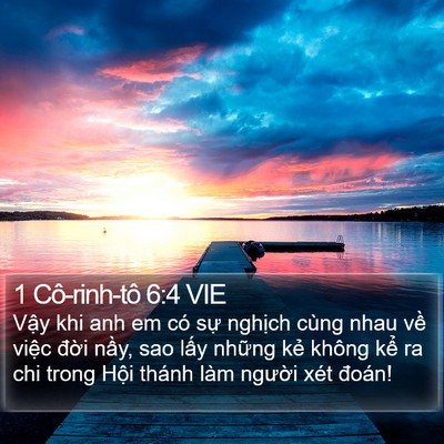 1 Cô-rinh-tô 6:4 VIE Bible Verse Image