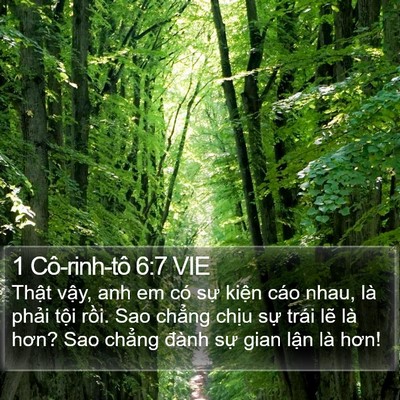 1 Cô-rinh-tô 6:7 VIE Bible Verse Image