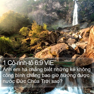 1 Cô-rinh-tô 6:9 VIE Bible Verse Image