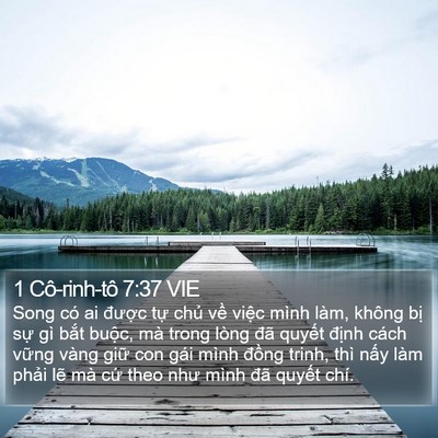 1 Cô-rinh-tô 7:37 VIE Bible Verse Image
