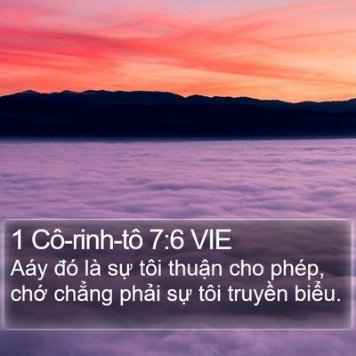 1 Cô-rinh-tô 7:6 VIE Bible Verse Image