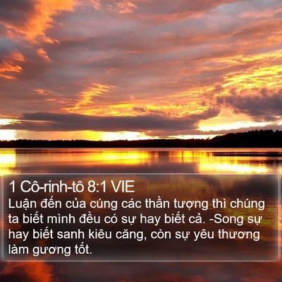 1 Cô-rinh-tô 8:1 VIE Bible Verse Image