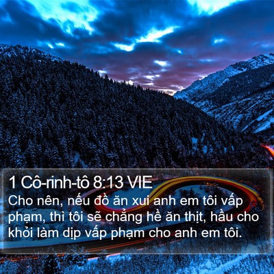 1 Cô-rinh-tô 8:13 VIE Bible Verse Image