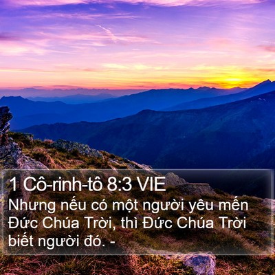 1 Cô-rinh-tô 8:3 VIE Bible Verse Image