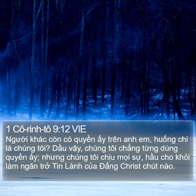 1 Cô-rinh-tô 9:12 VIE Bible Verse Image