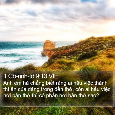 1 Cô-rinh-tô 9:13 VIE Bible Verse Image