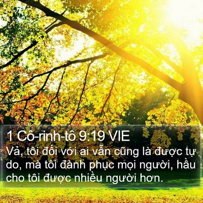 1 Cô-rinh-tô 9:19 VIE Bible Verse Image