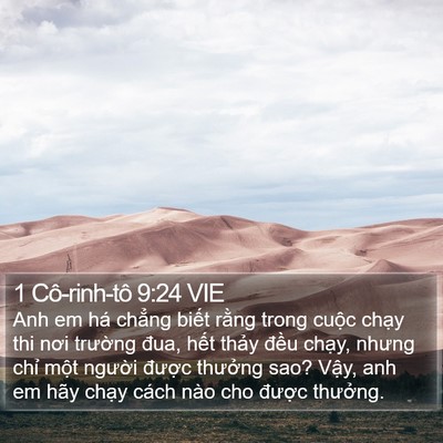 1 Cô-rinh-tô 9:24 VIE Bible Verse Image