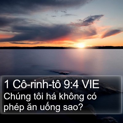 1 Cô-rinh-tô 9:4 VIE Bible Verse Image