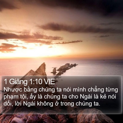 1 Giăng 1:10 VIE Bible Verse Image