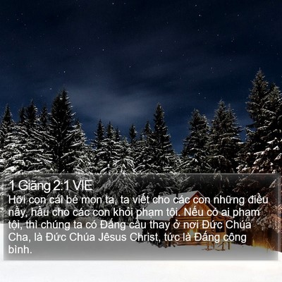 1 Giăng 2:1 VIE Bible Verse Image