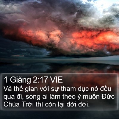 1 Giăng 2:17 VIE Bible Verse Image