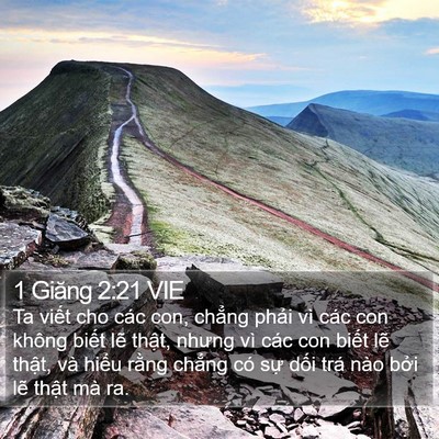 1 Giăng 2:21 VIE Bible Verse Image