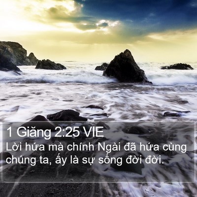 1 Giăng 2:25 VIE Bible Verse Image