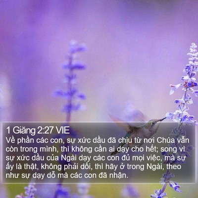 1 Giăng 2:27 VIE Bible Verse Image