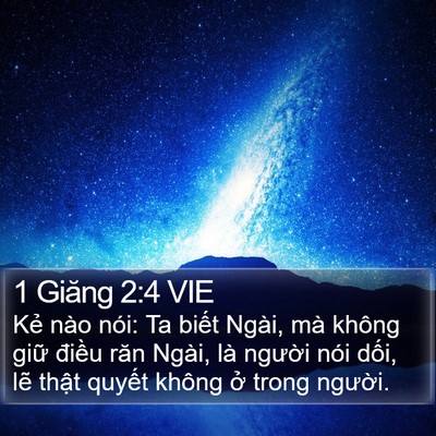 1 Giăng 2:4 VIE Bible Verse Image