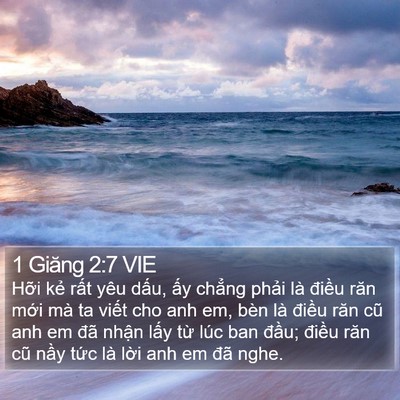1 Giăng 2:7 VIE Bible Verse Image