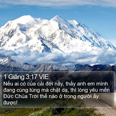 1 Giăng 3:17 VIE Bible Verse Image