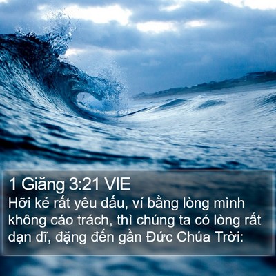 1 Giăng 3:21 VIE Bible Verse Image