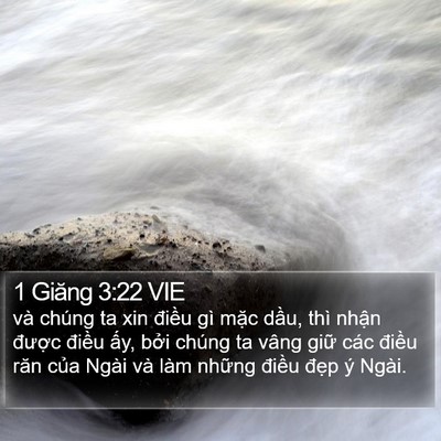 1 Giăng 3:22 VIE Bible Verse Image