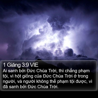 1 Giăng 3:9 VIE Bible Verse Image