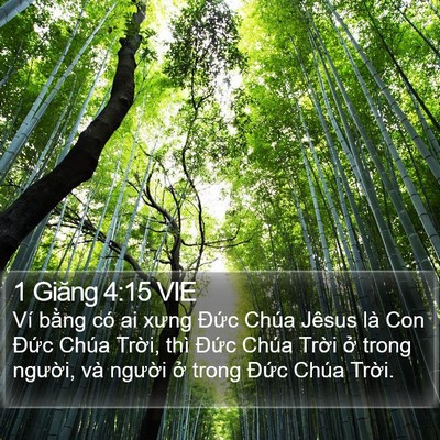 1 Giăng 4:15 VIE Bible Verse Image
