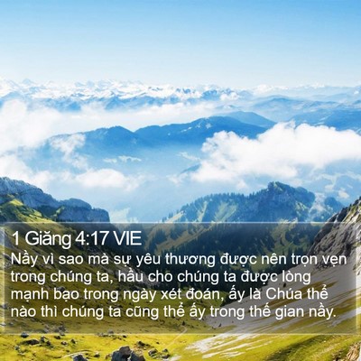 1 Giăng 4:17 VIE Bible Verse Image