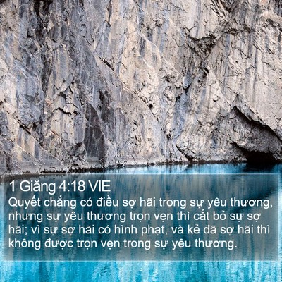 1 Giăng 4:18 VIE Bible Verse Image