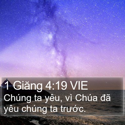 1 Giăng 4:19 VIE Bible Verse Image