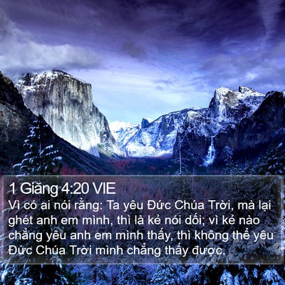 1 Giăng 4:20 VIE Bible Verse Image