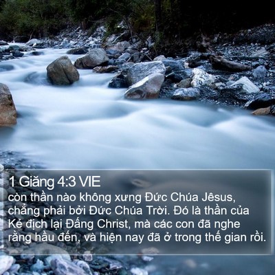 1 Giăng 4:3 VIE Bible Verse Image