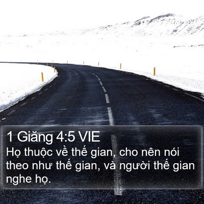 1 Giăng 4:5 VIE Bible Verse Image
