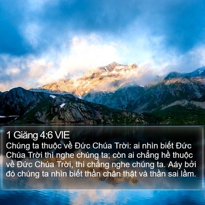 1 Giăng 4:6 VIE Bible Verse Image