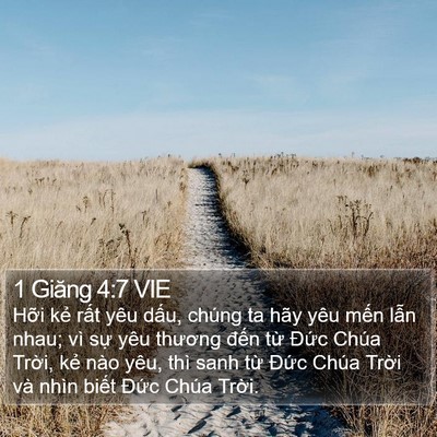 1 Giăng 4:7 VIE Bible Verse Image