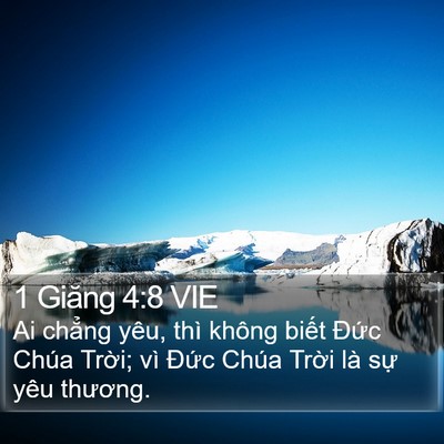 1 Giăng 4:8 VIE Bible Verse Image