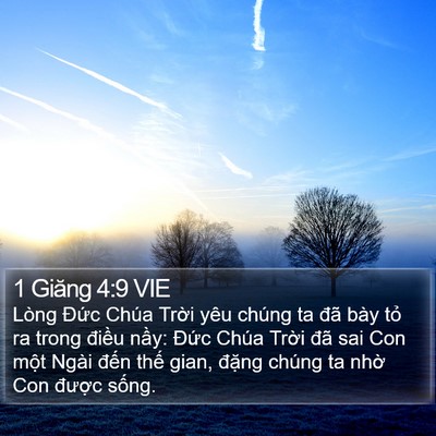 1 Giăng 4:9 VIE Bible Verse Image