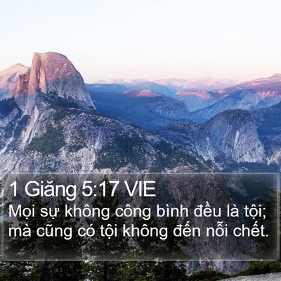 1 Giăng 5:17 VIE Bible Verse Image