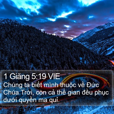 1 Giăng 5:19 VIE Bible Verse Image